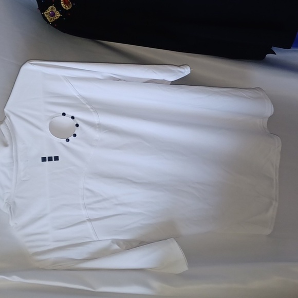 JAMIE SADOCK White & Black Golf Polo Medium - Picture 2 of 5
